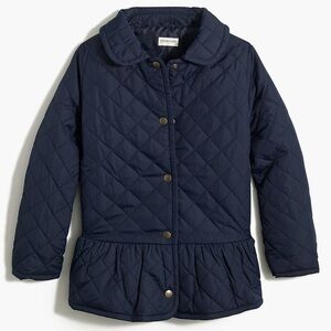 Crewcuts Peplum Quilted Coat - Size 8